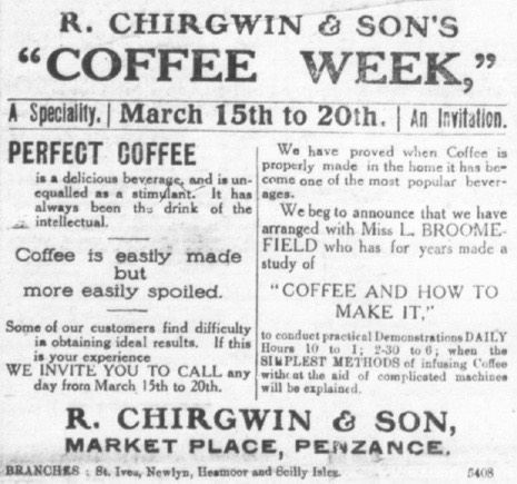 Chirgwin Add 1915